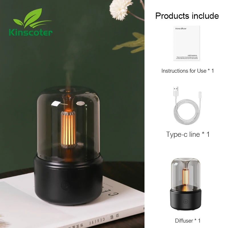 Portable Mini Aroma Diffuser USB Air Humidifier Essential Oil