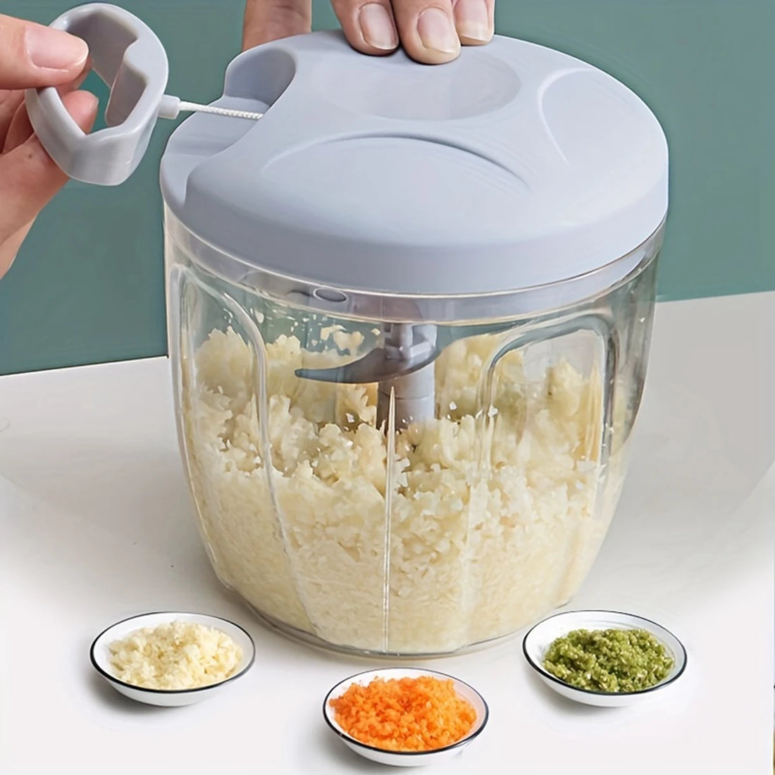 500900ML Manual Meat Mincer Garlic Chopper