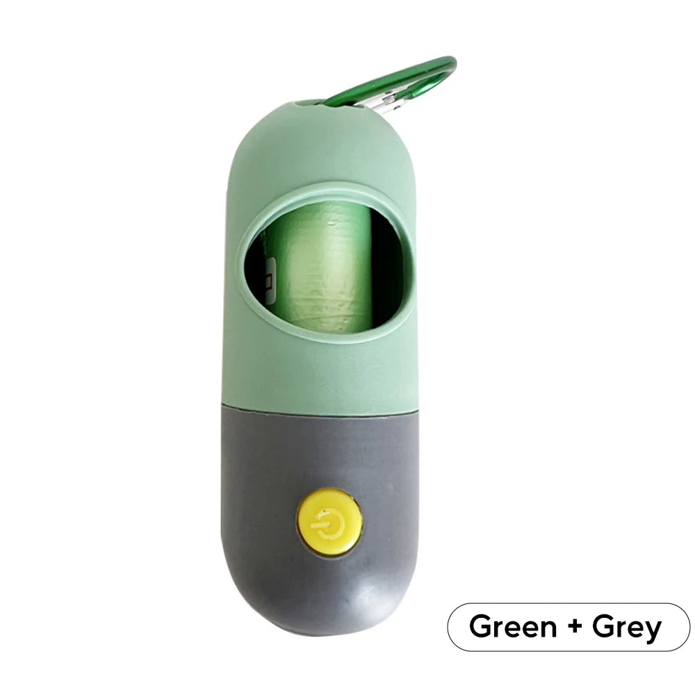 Led Light Dog Poop Dispenser Degradable Waste Bag