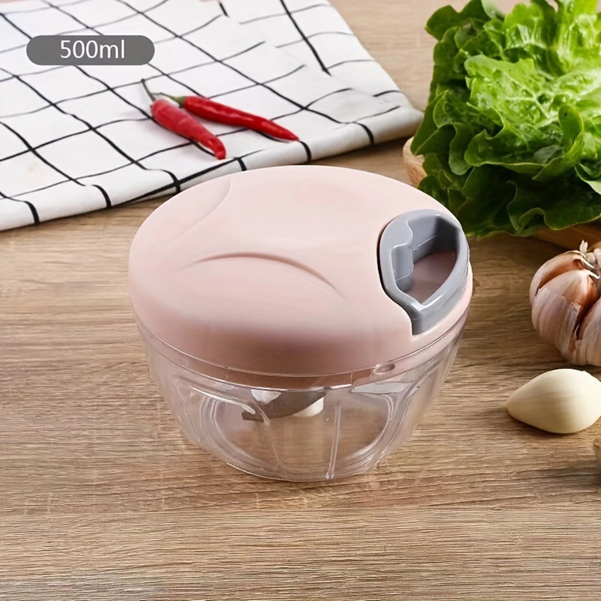 500900ML Manual Meat Mincer Garlic Chopper